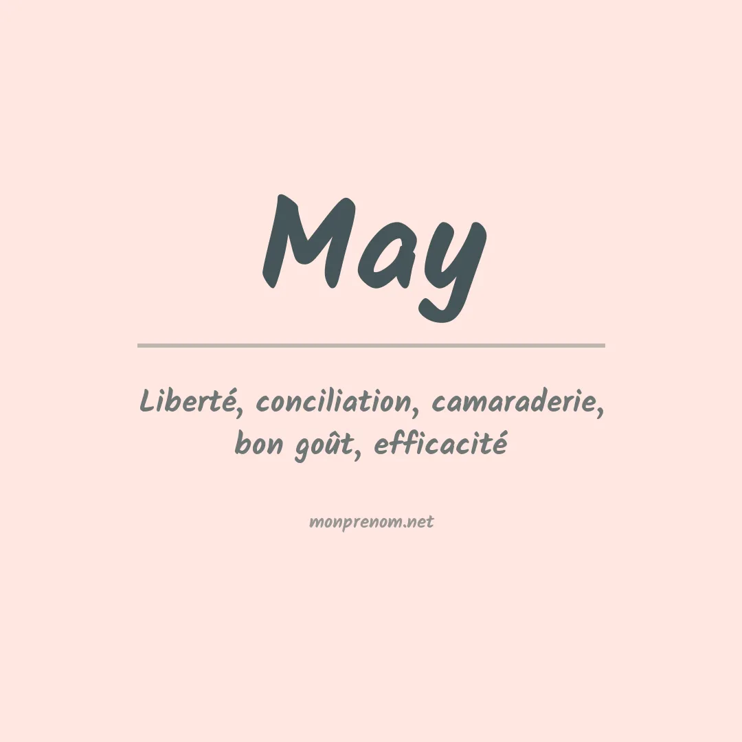 Prénom May