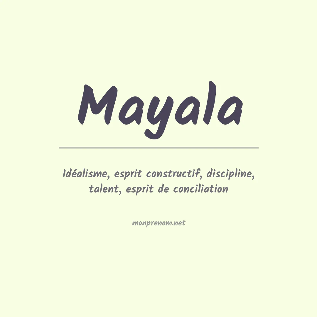 Prénom Mayala
