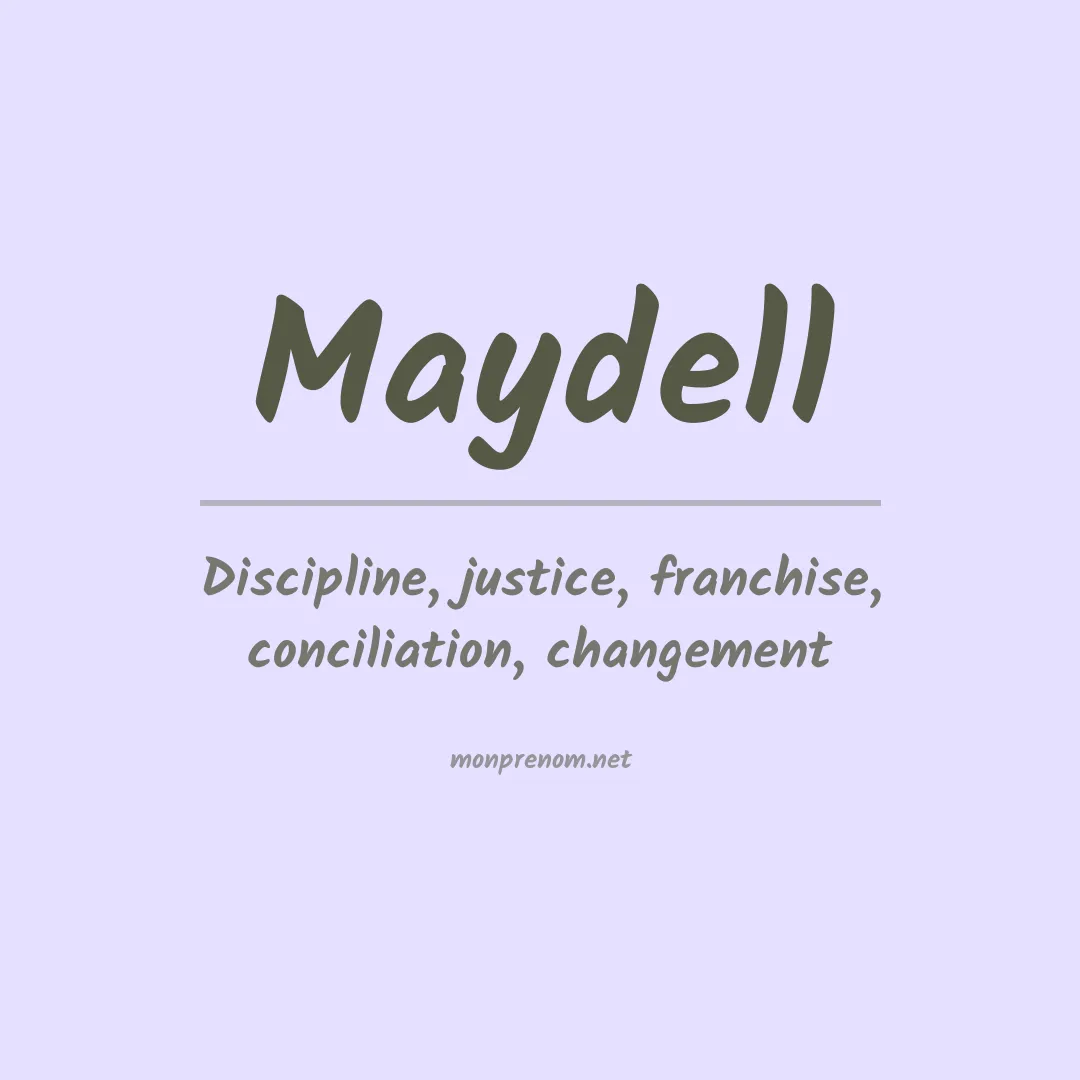 Prénom Maydell