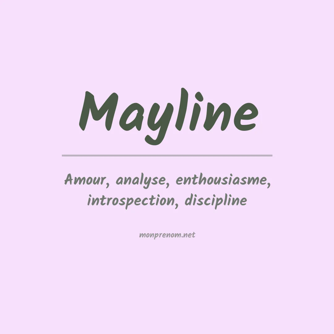 Prénom Mayline