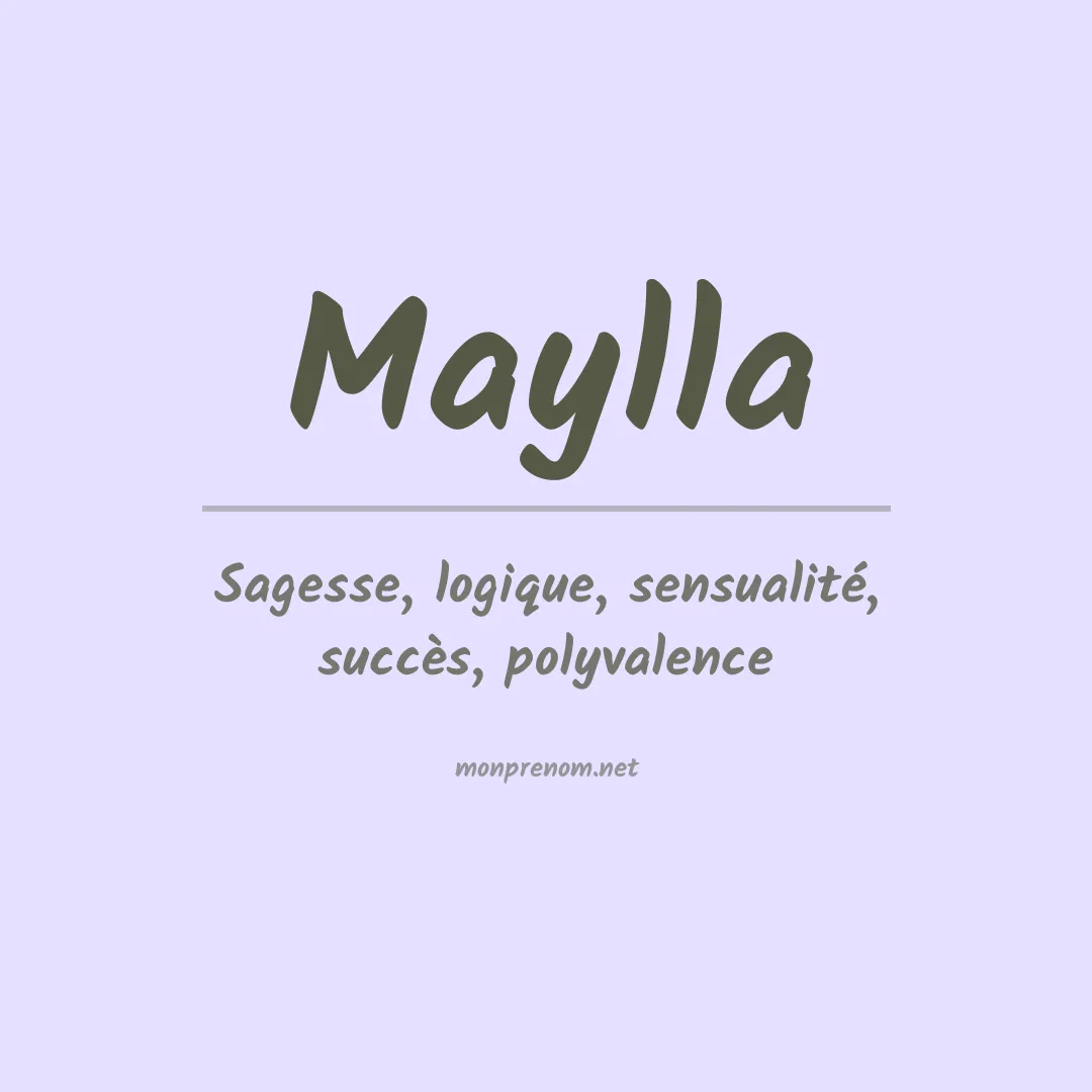 Prénom Maylla