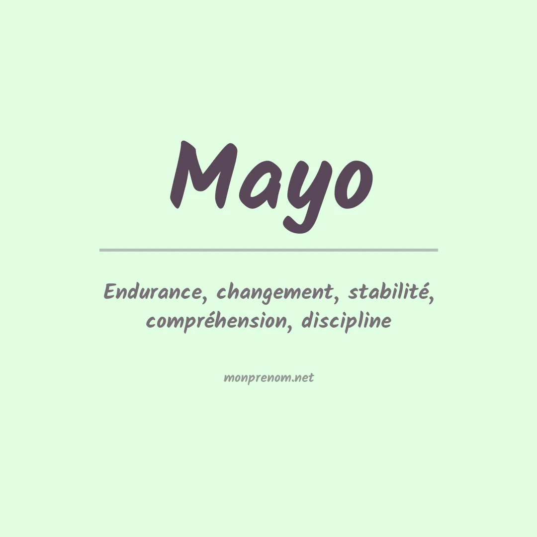 Prénom Mayo