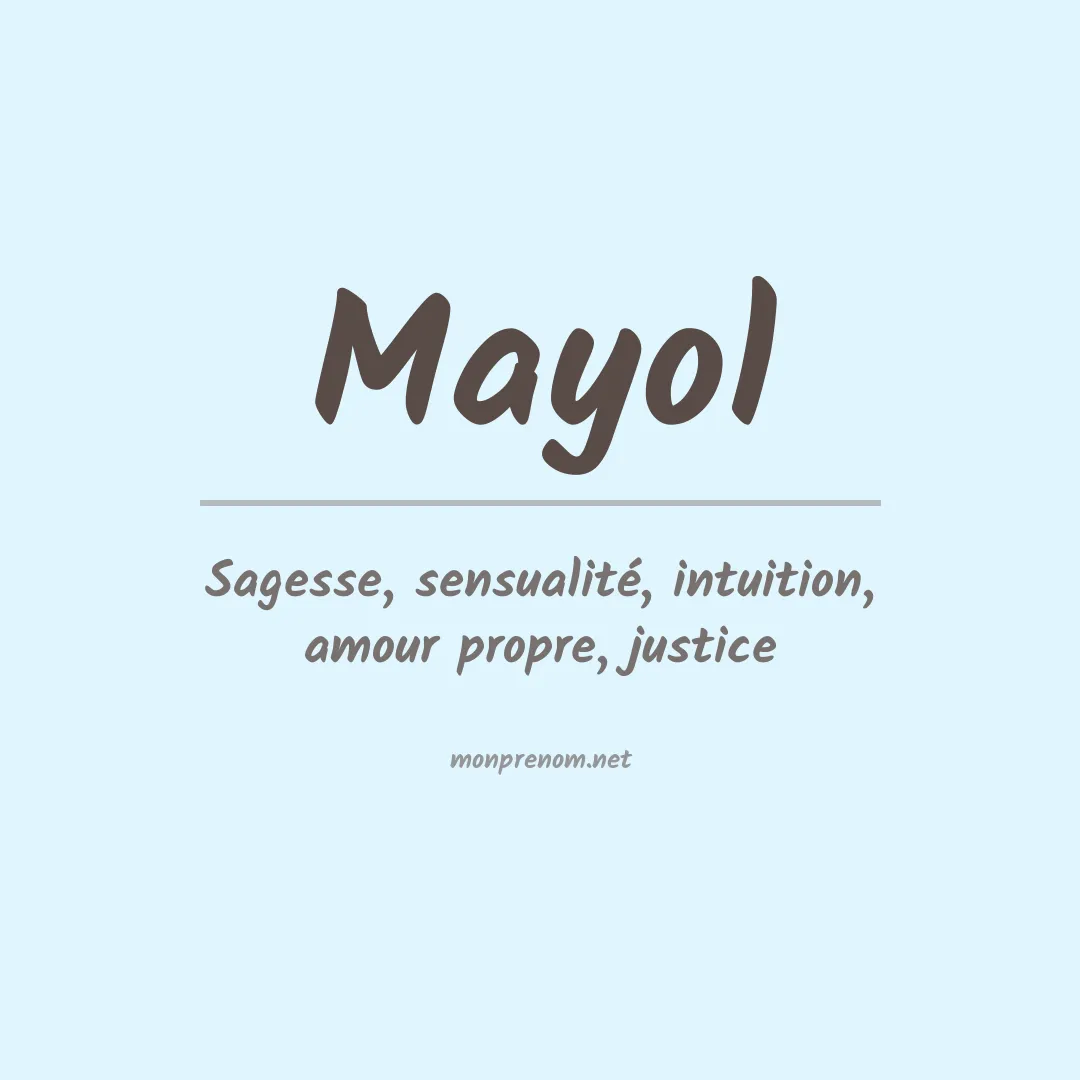 Prénom Mayol