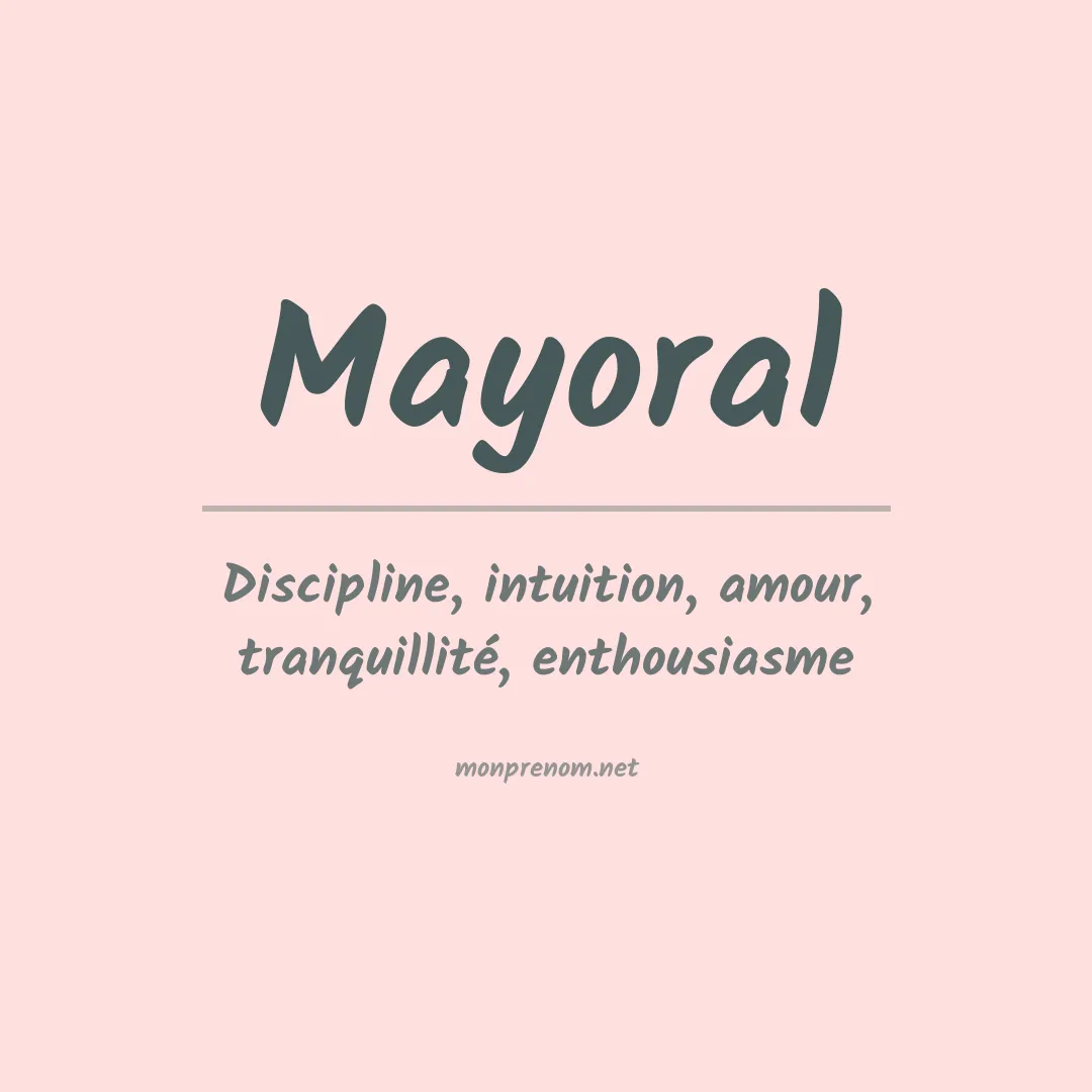 Prénom Mayoral