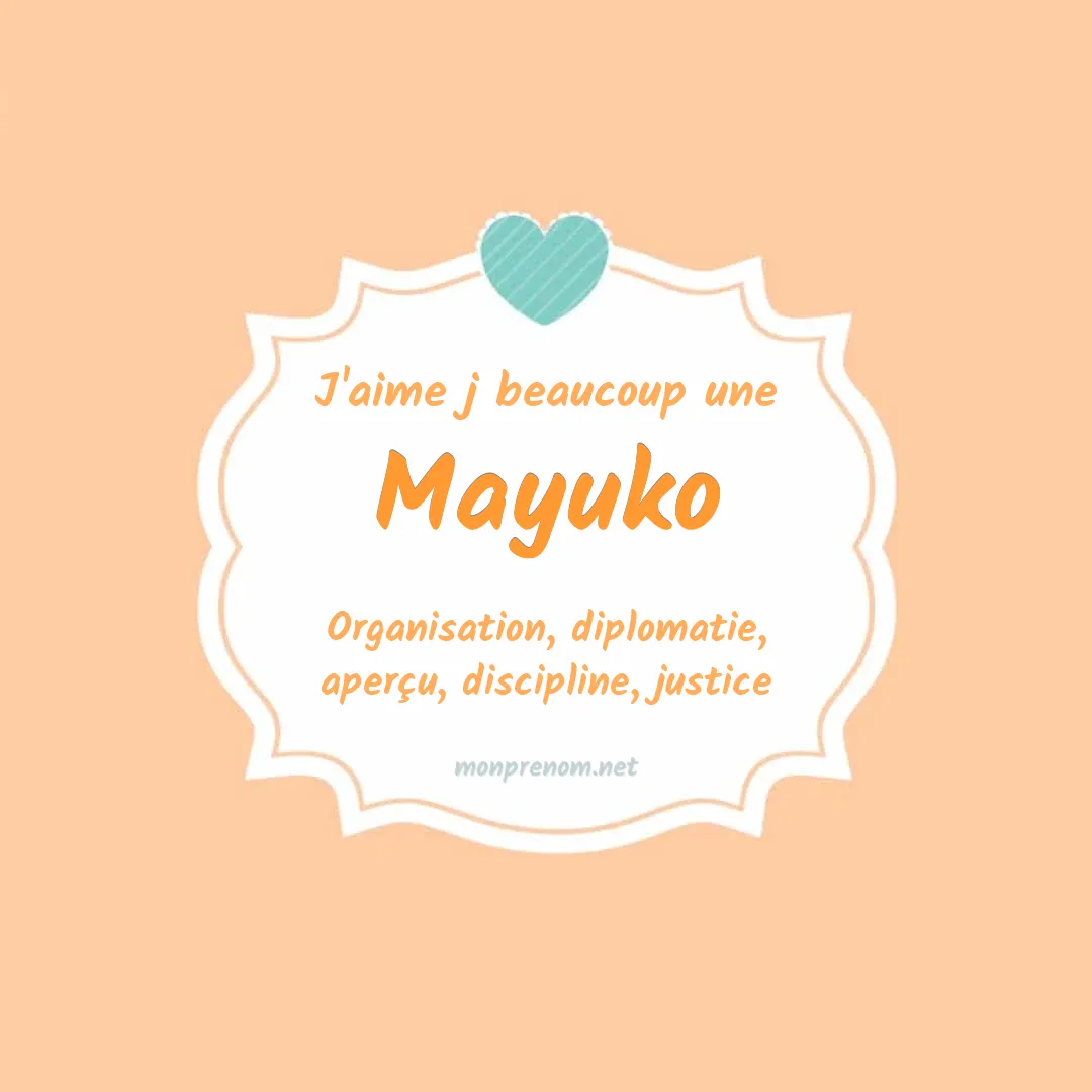 J'aime beaucoup Mayuko