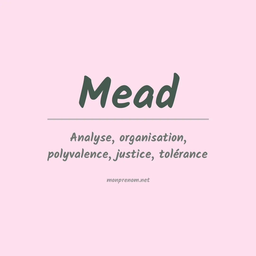 Prénom Mead