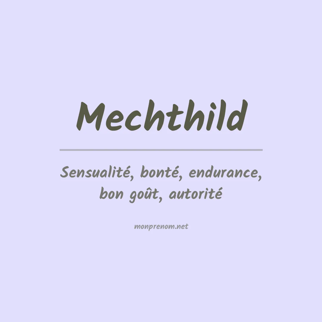 Prénom Mechthild