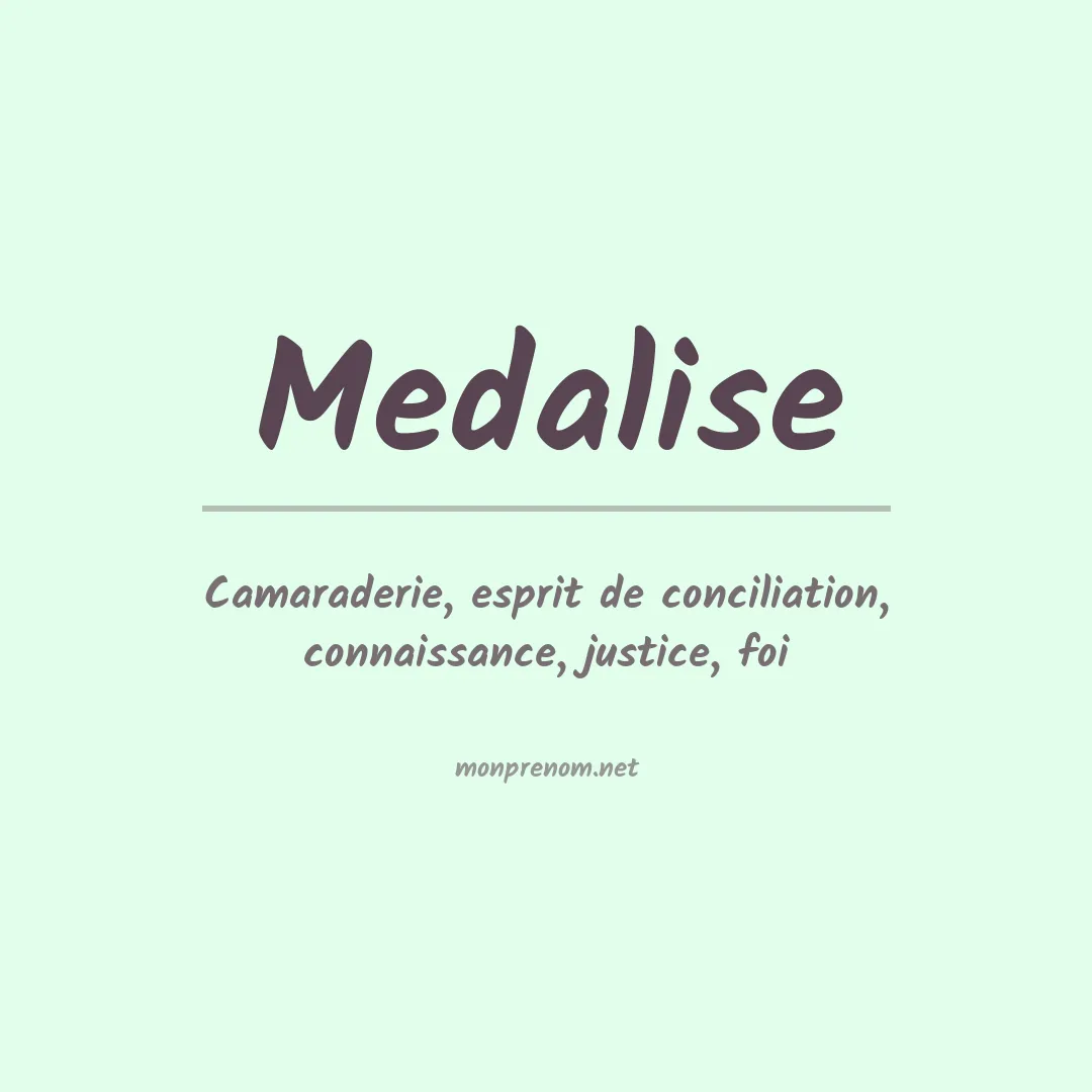 Prénom Medalise