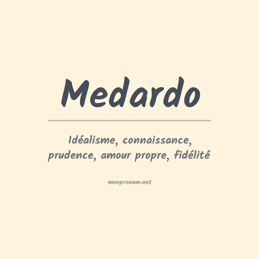 Prénom Medardo