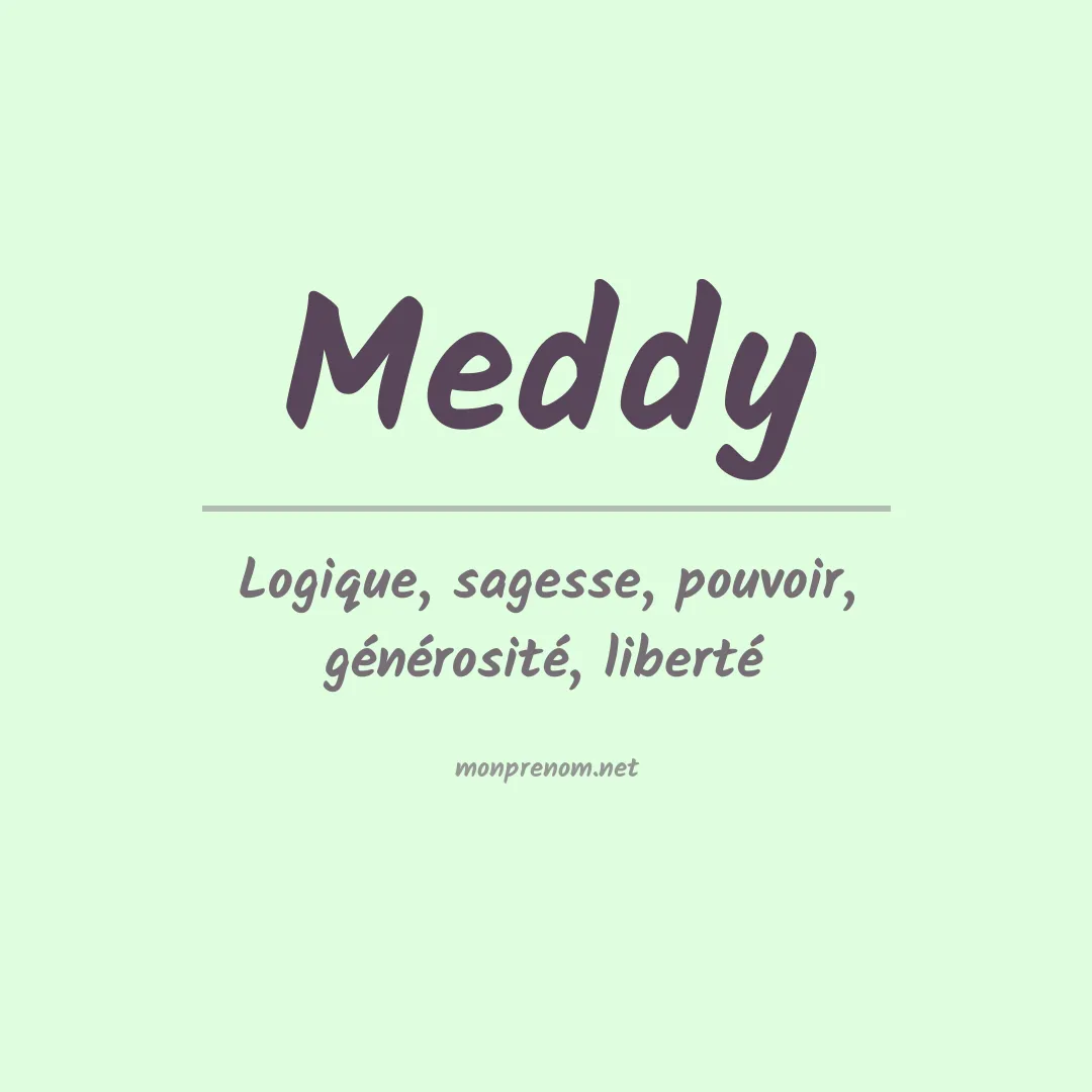 Prénom Meddy