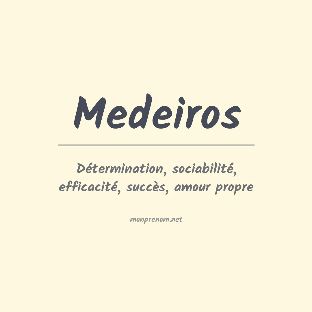 Prénom Medeiros
