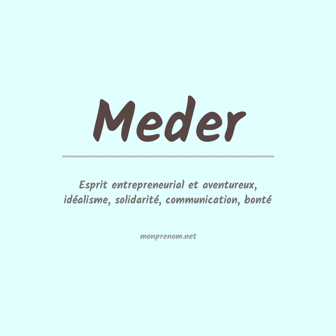 Prénom Meder
