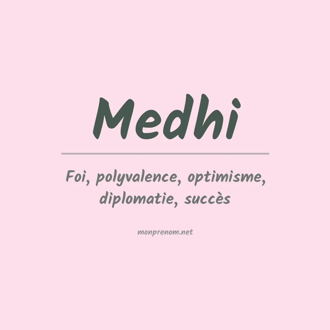 Prénom Medhi