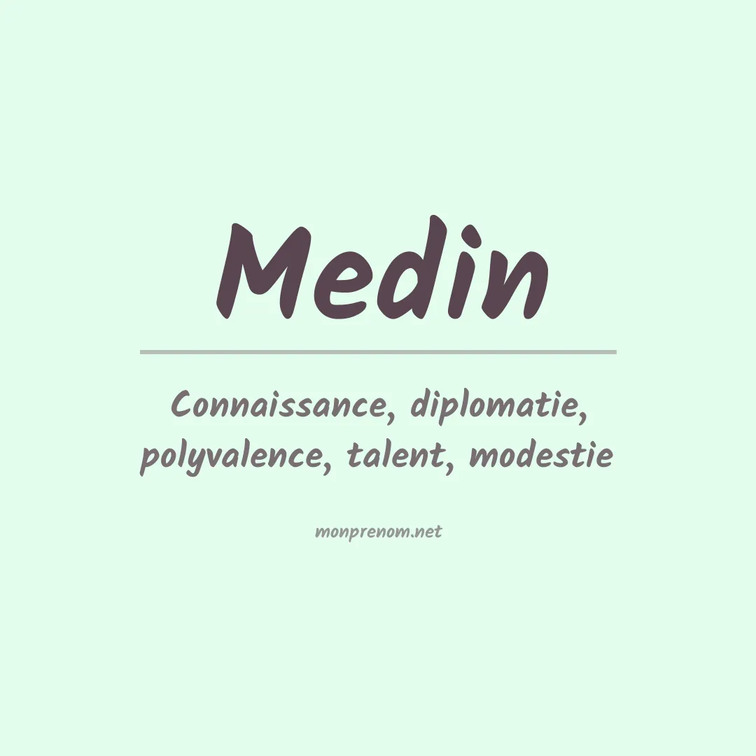 Prénom Medin