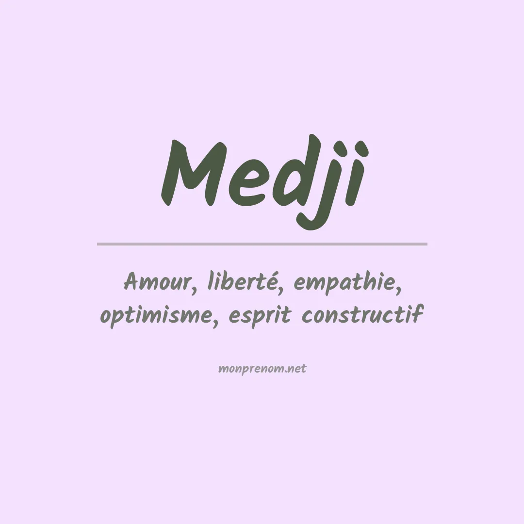 Prénom Medji