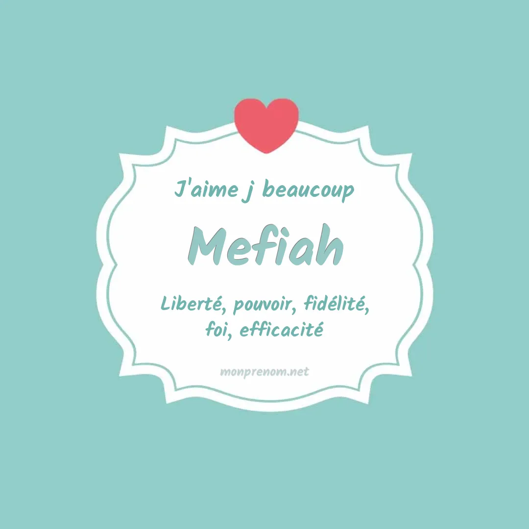 J'aime beaucoup Mefiah