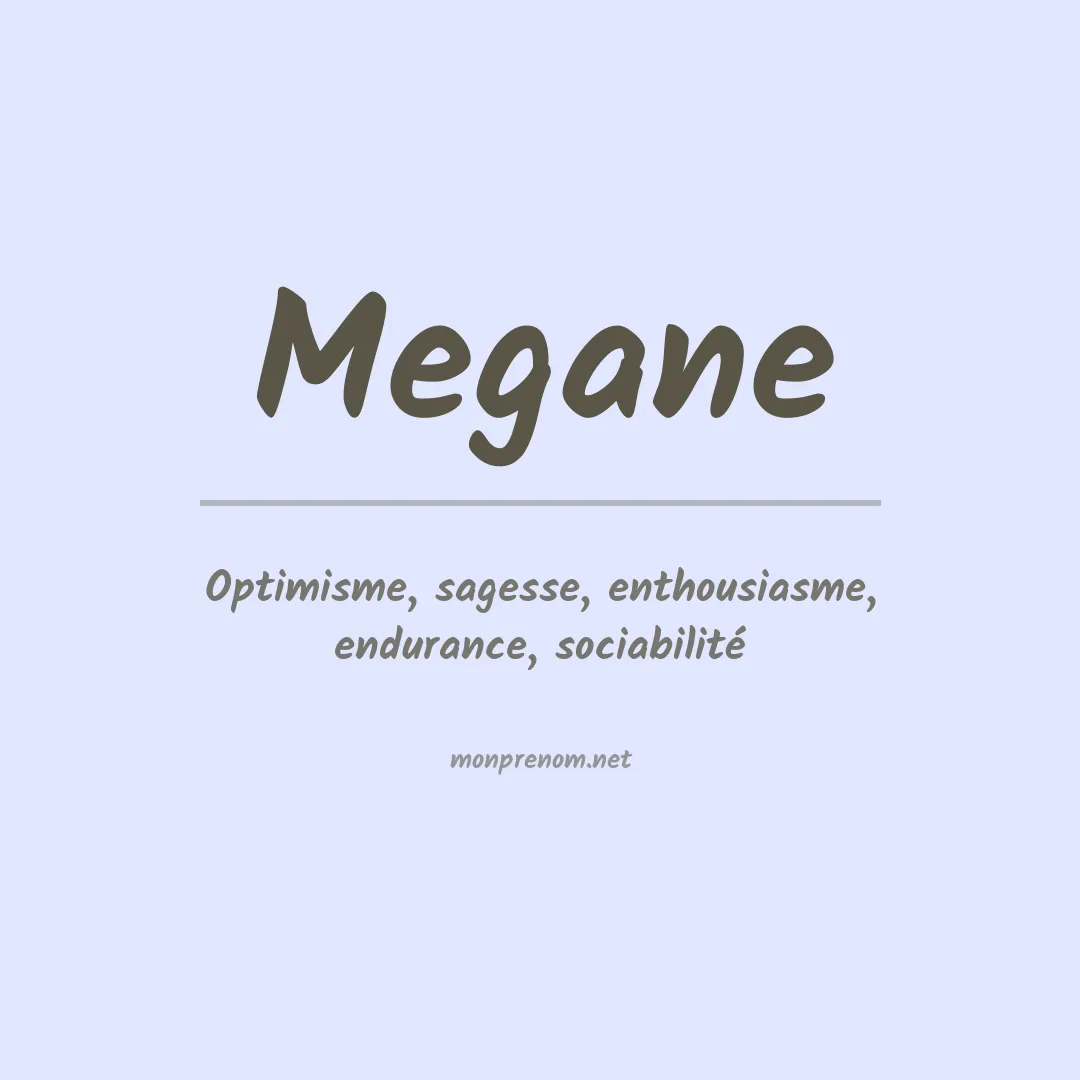 Prénom Megane