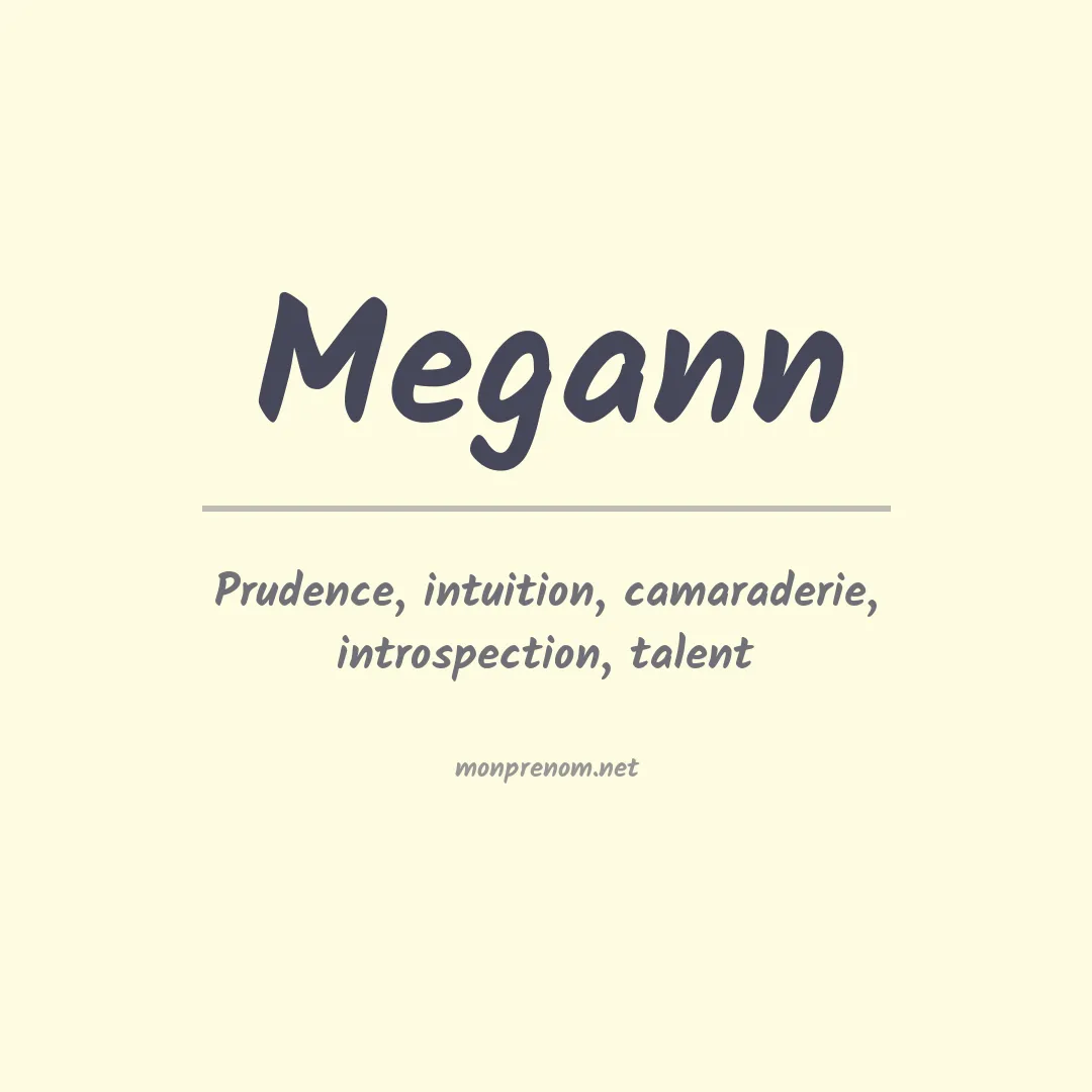 Signification du prénom Megann