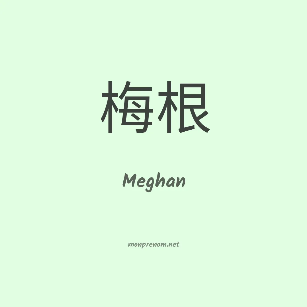 Meghan en chinois