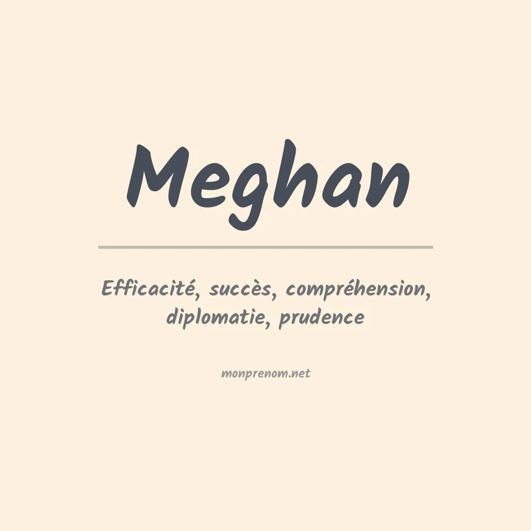 Signification du prénom Meghan