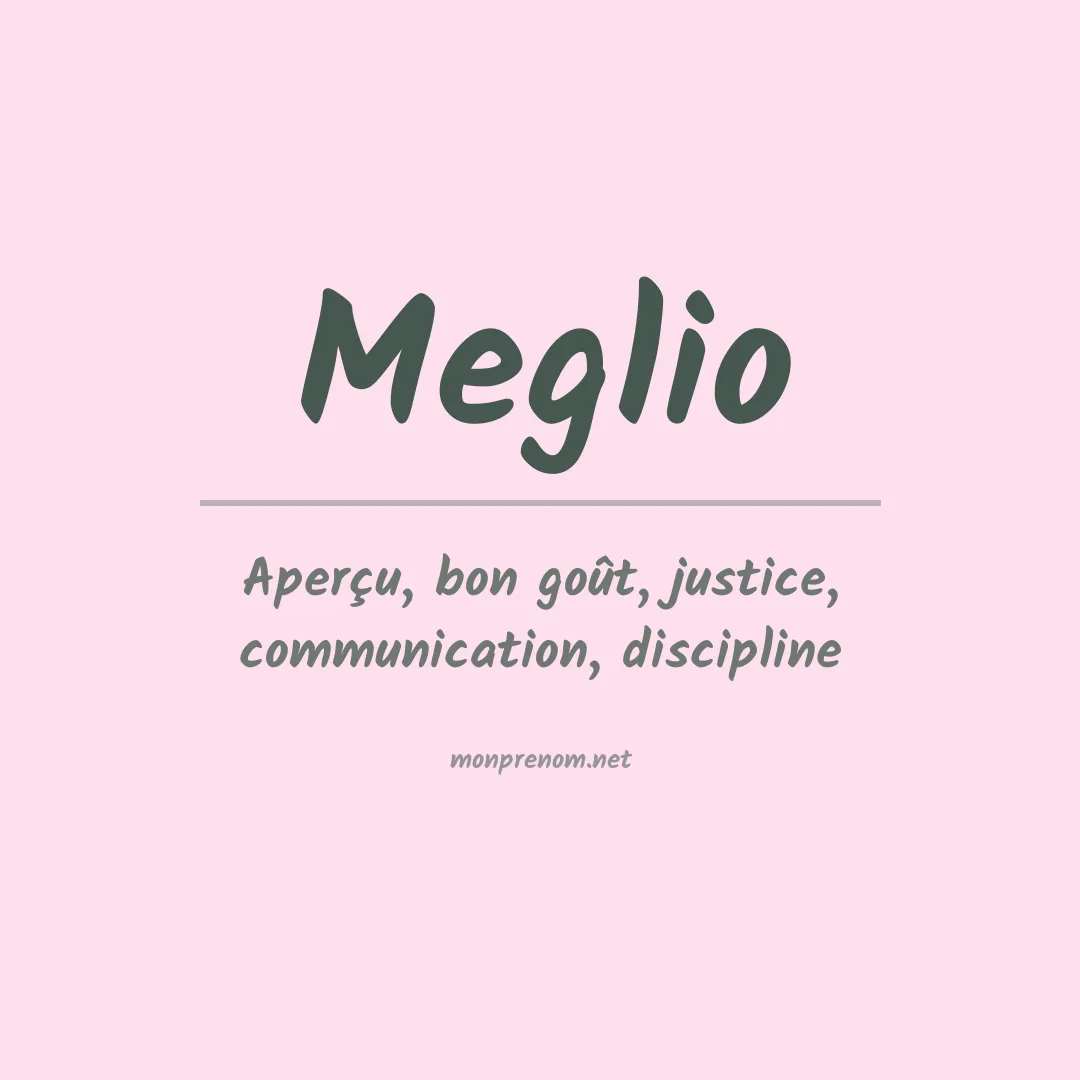 Prénom Meglio