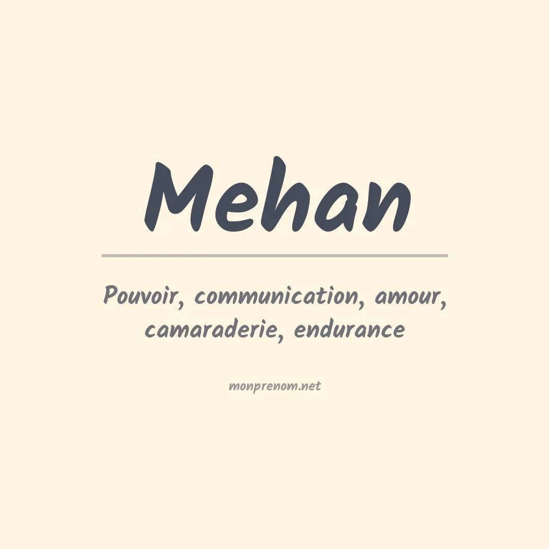 Prénom Mehan