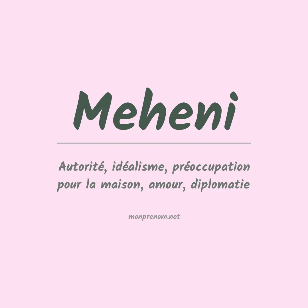 Prénom Meheni