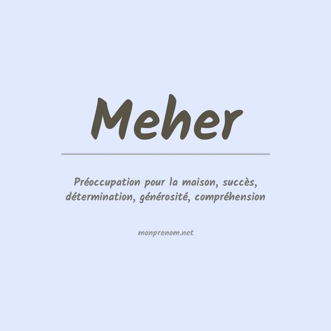 Prénom Meher