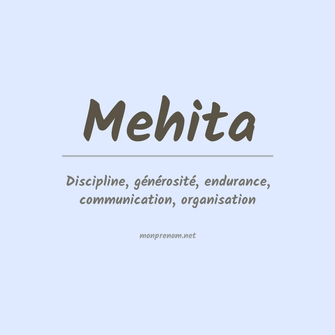 Signification du prénom Mehita