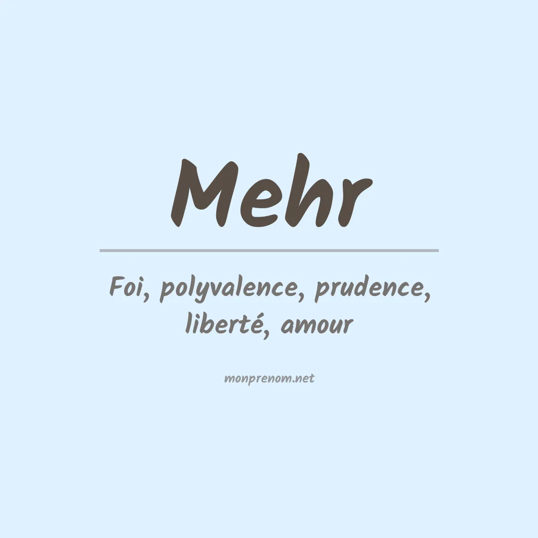 Prénom Mehr