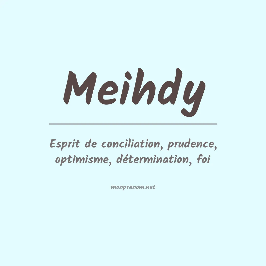 Prénom Meihdy