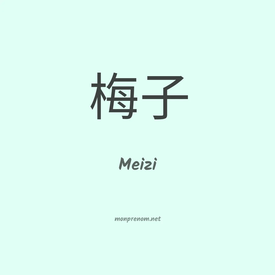 Meizi en chinois