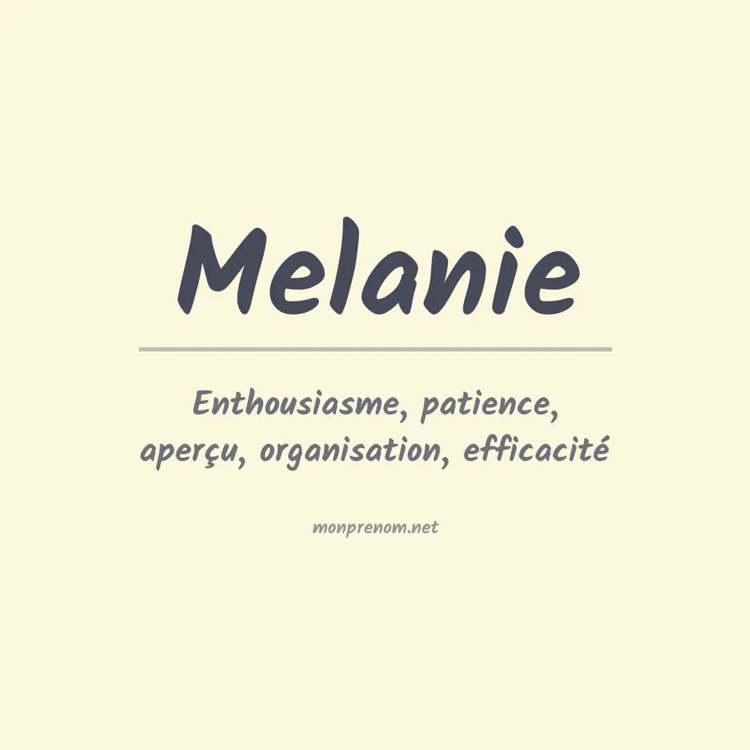 Prénom Melanie
