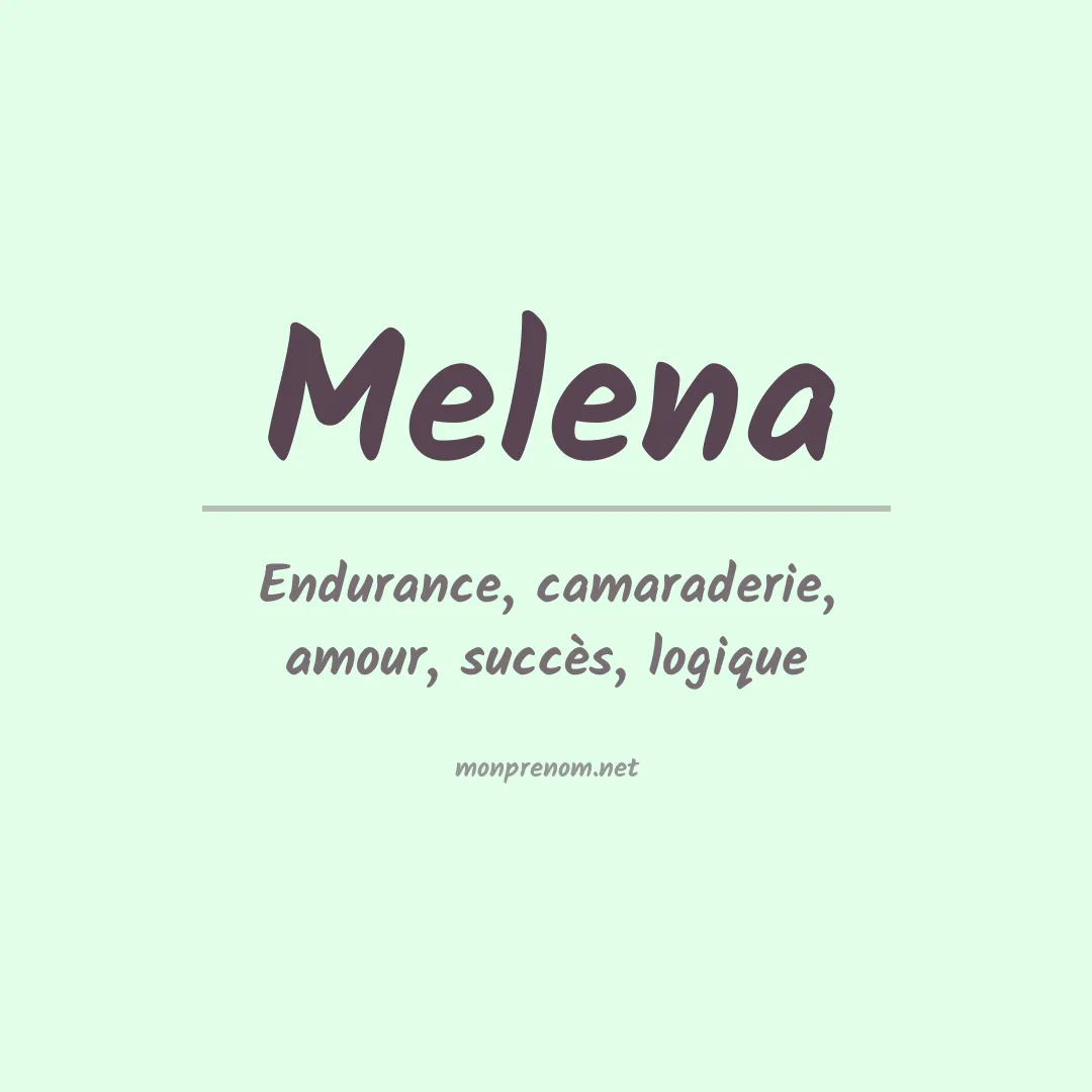 Prénom Melena
