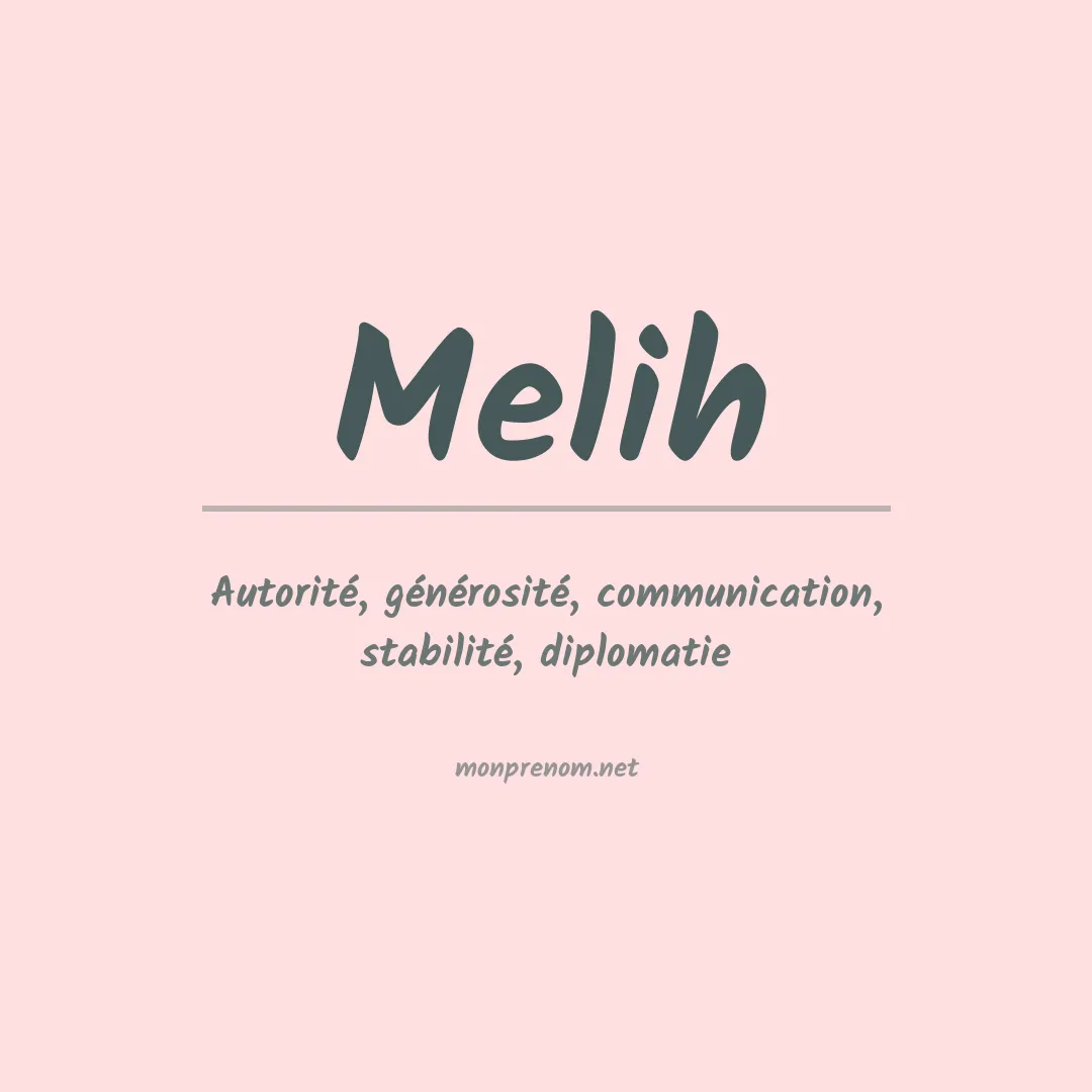 Prénom Melih