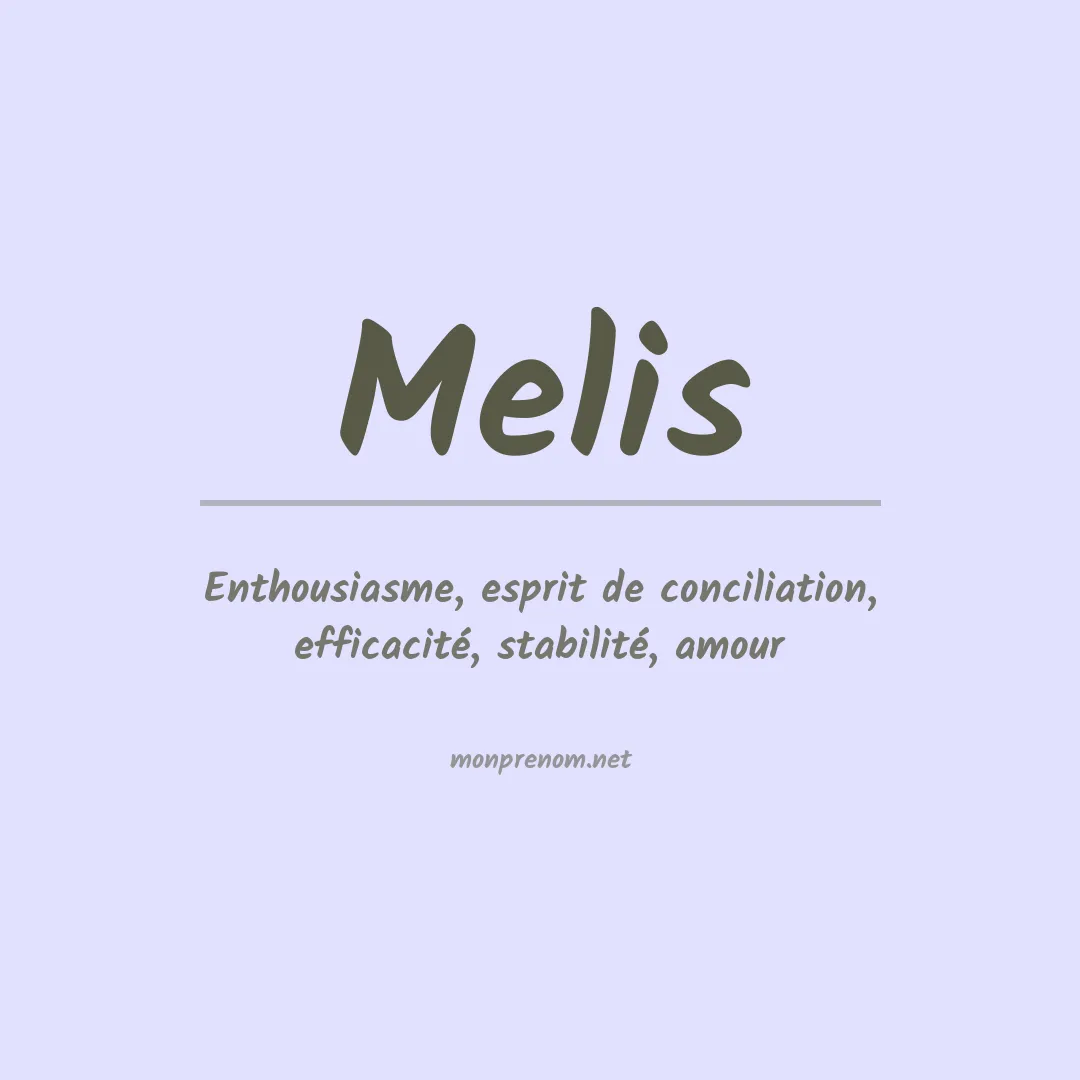 Prénom Melis