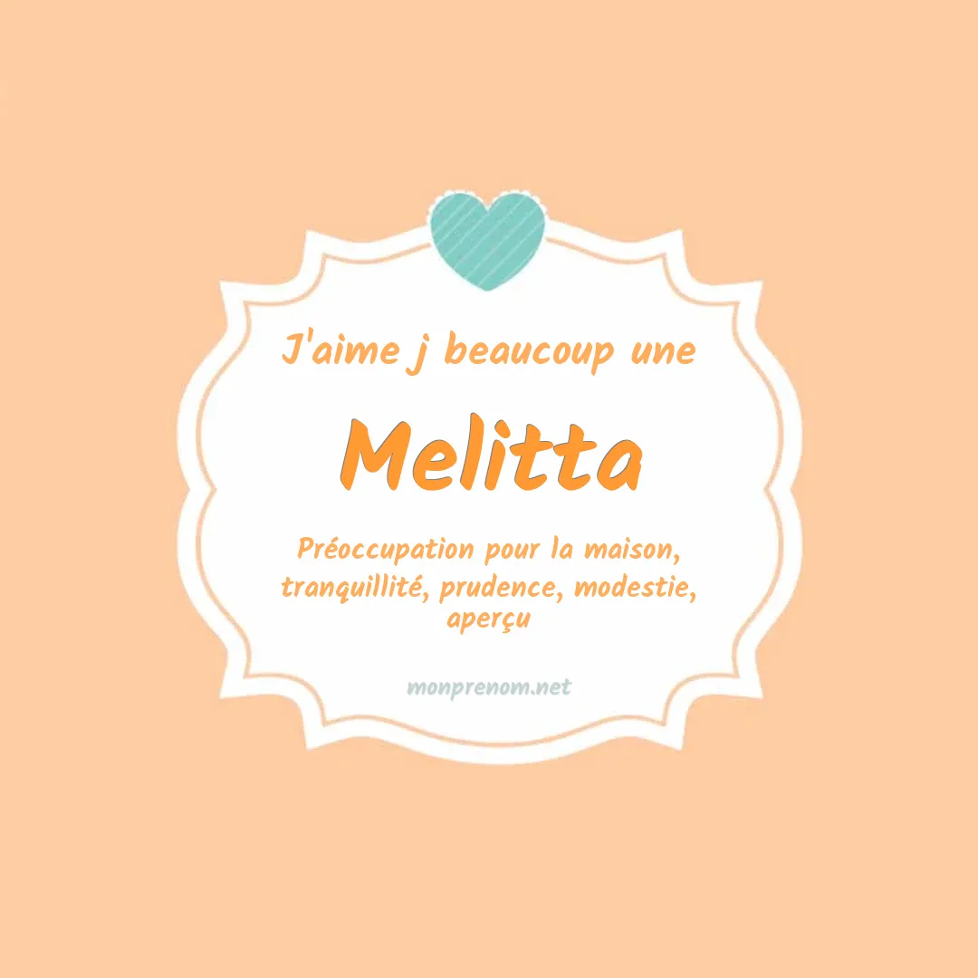 J'aime beaucoup Melitta