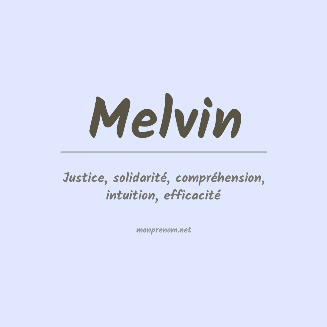 Prénom Melvin