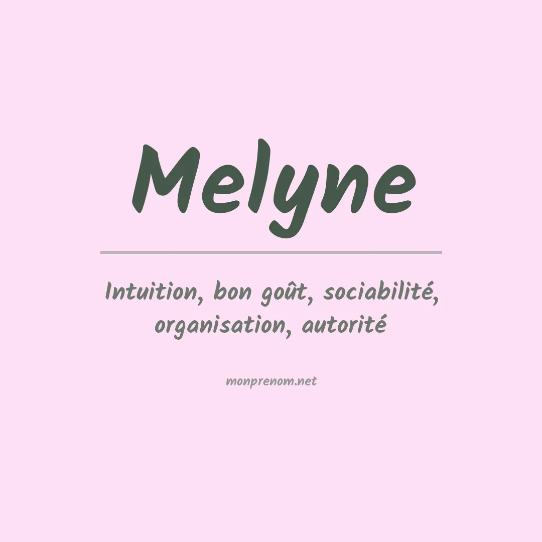 Prénom Melyne