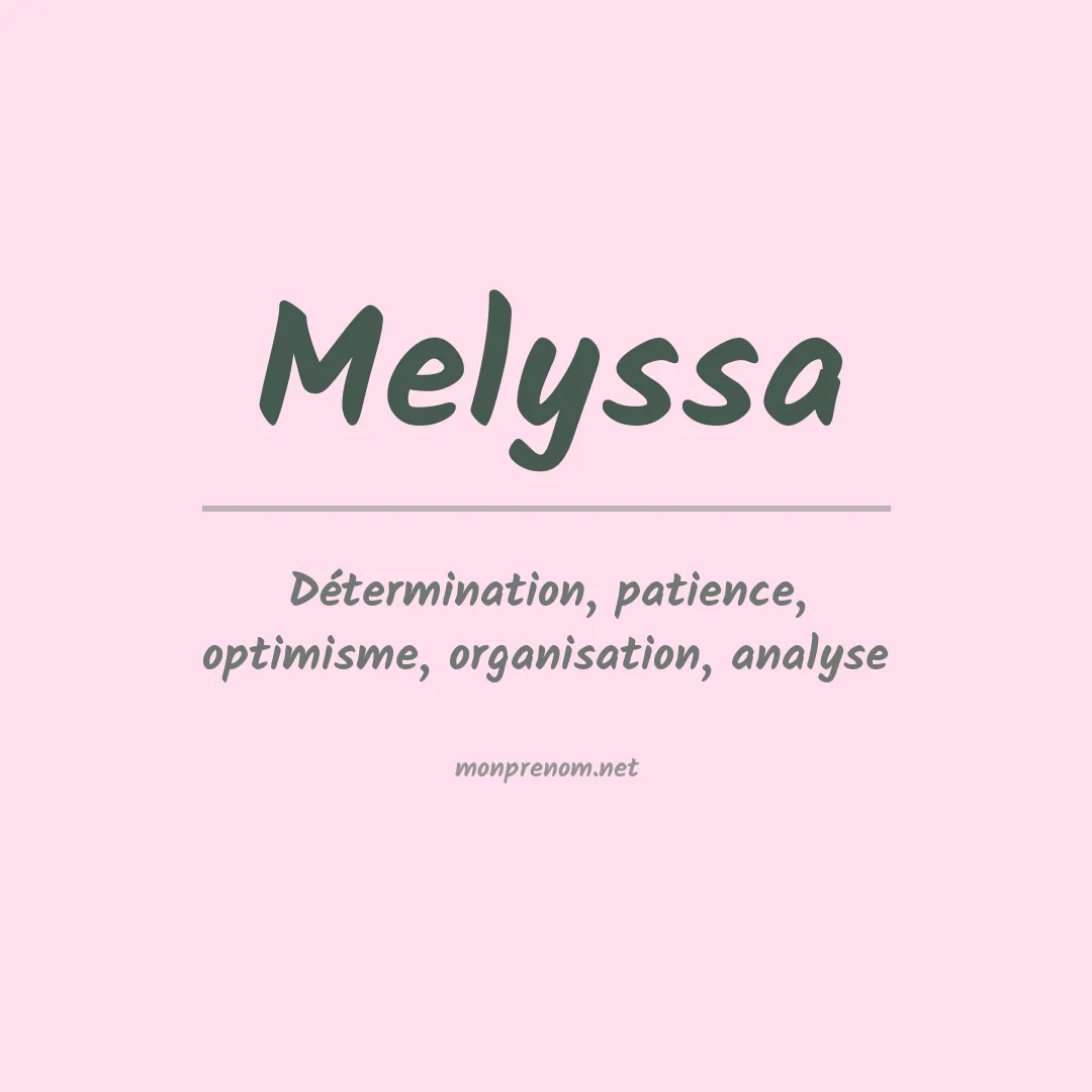 Prénom Melyssa