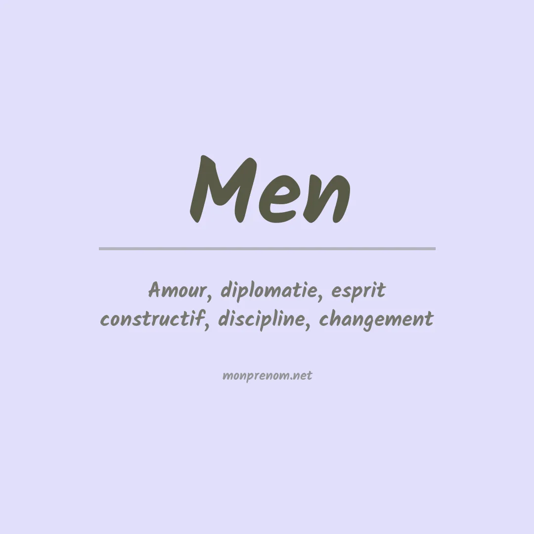 Prénom Men