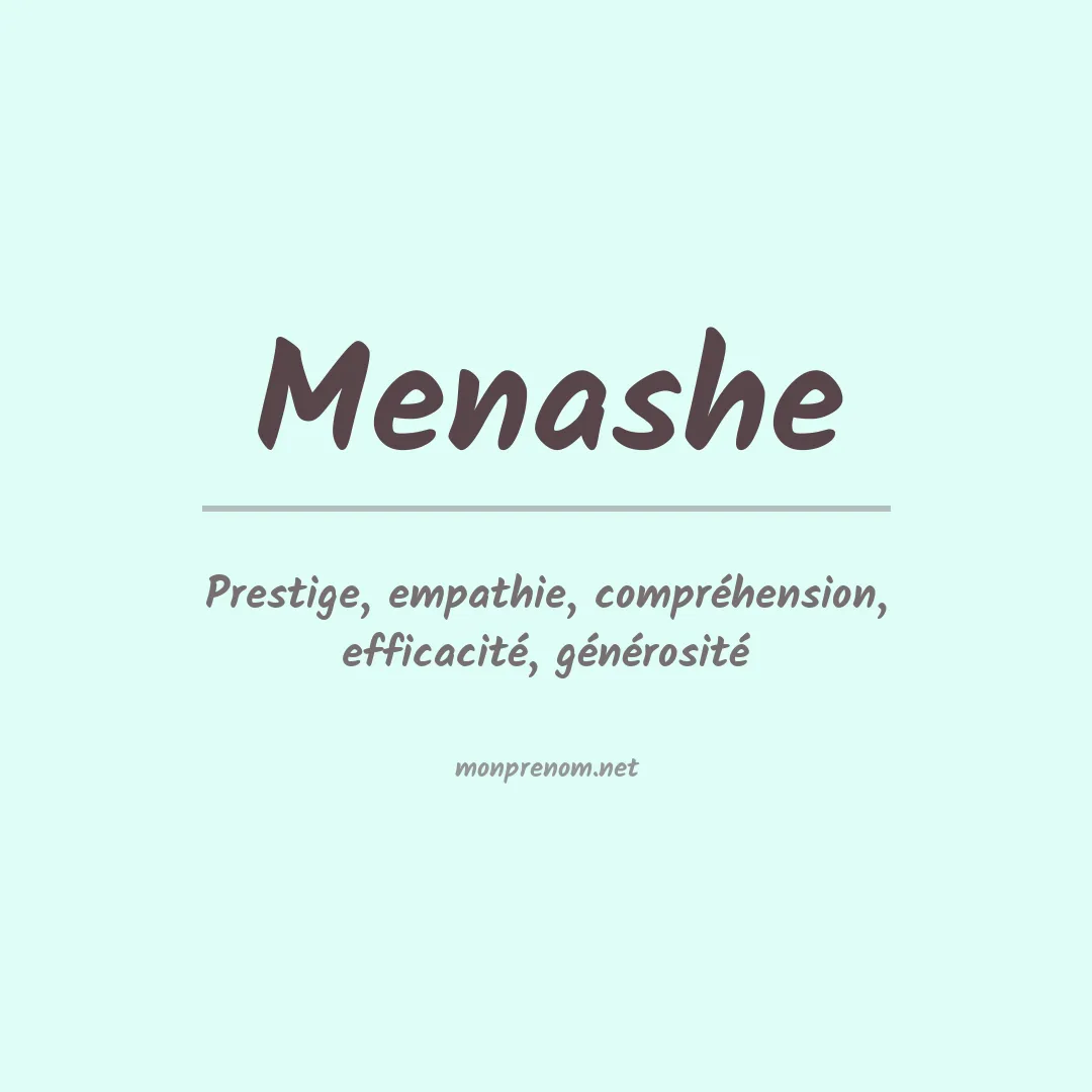 Prénom Menashe