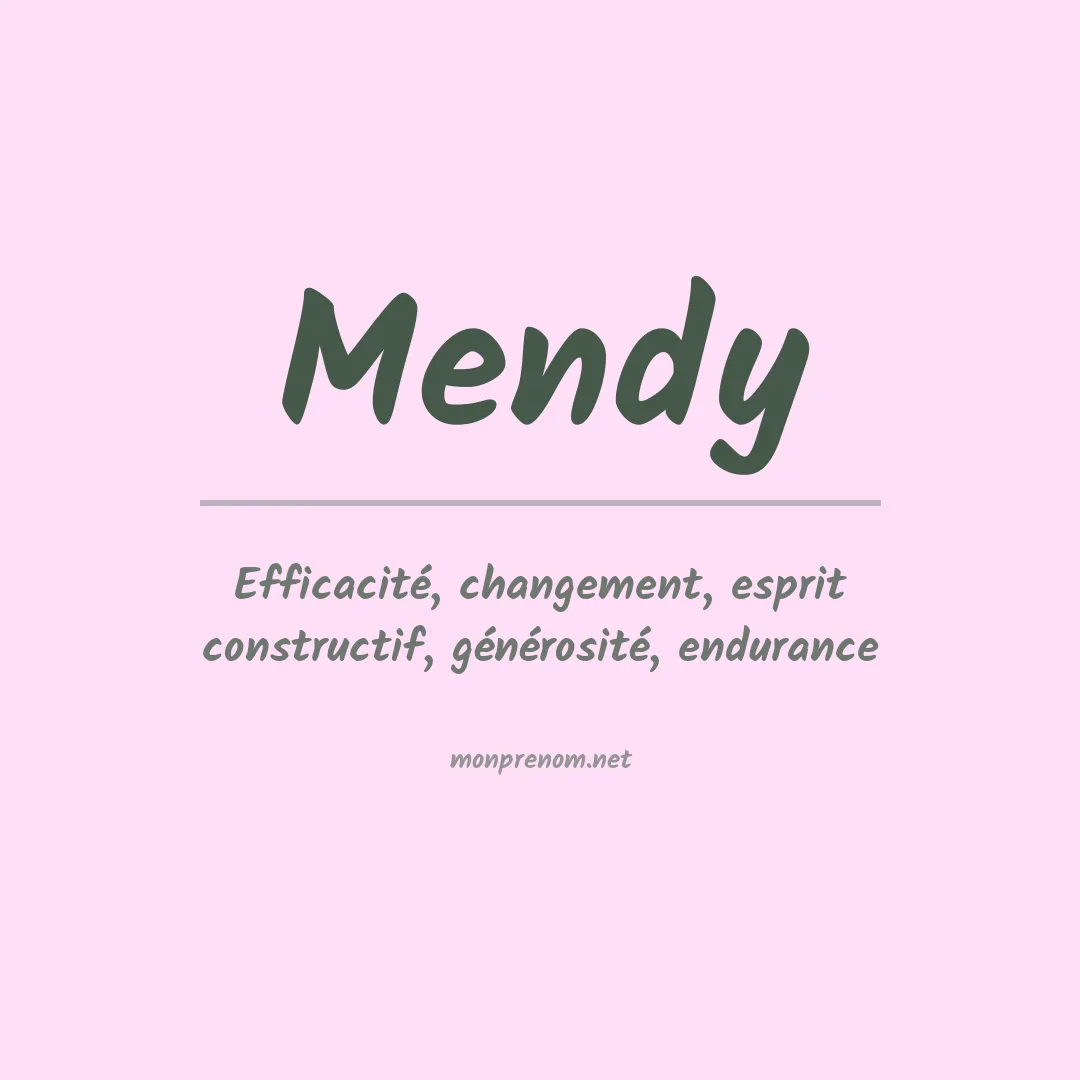 Prénom Mendy