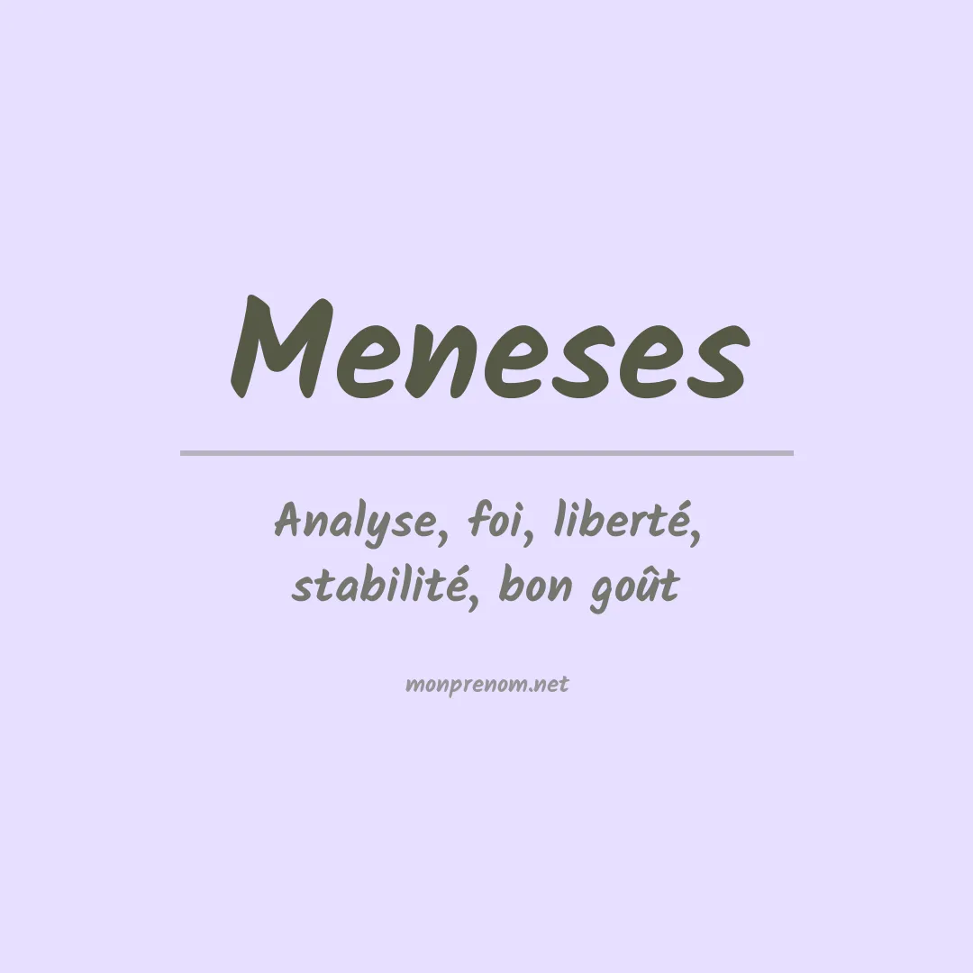 Prénom Meneses