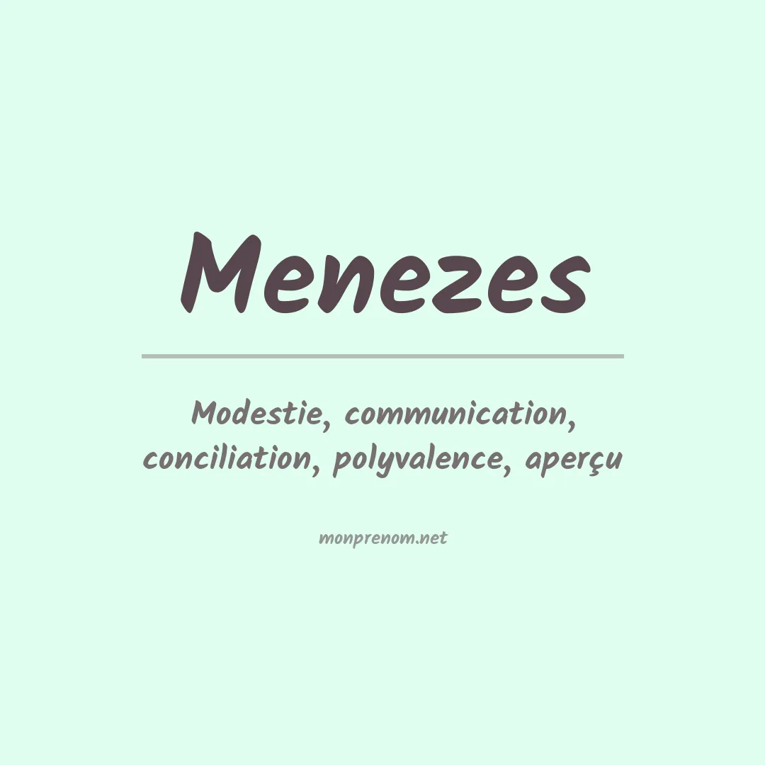 Prénom Menezes