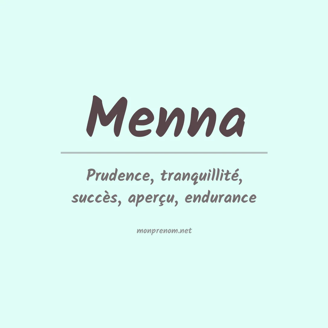 Prénom Menna