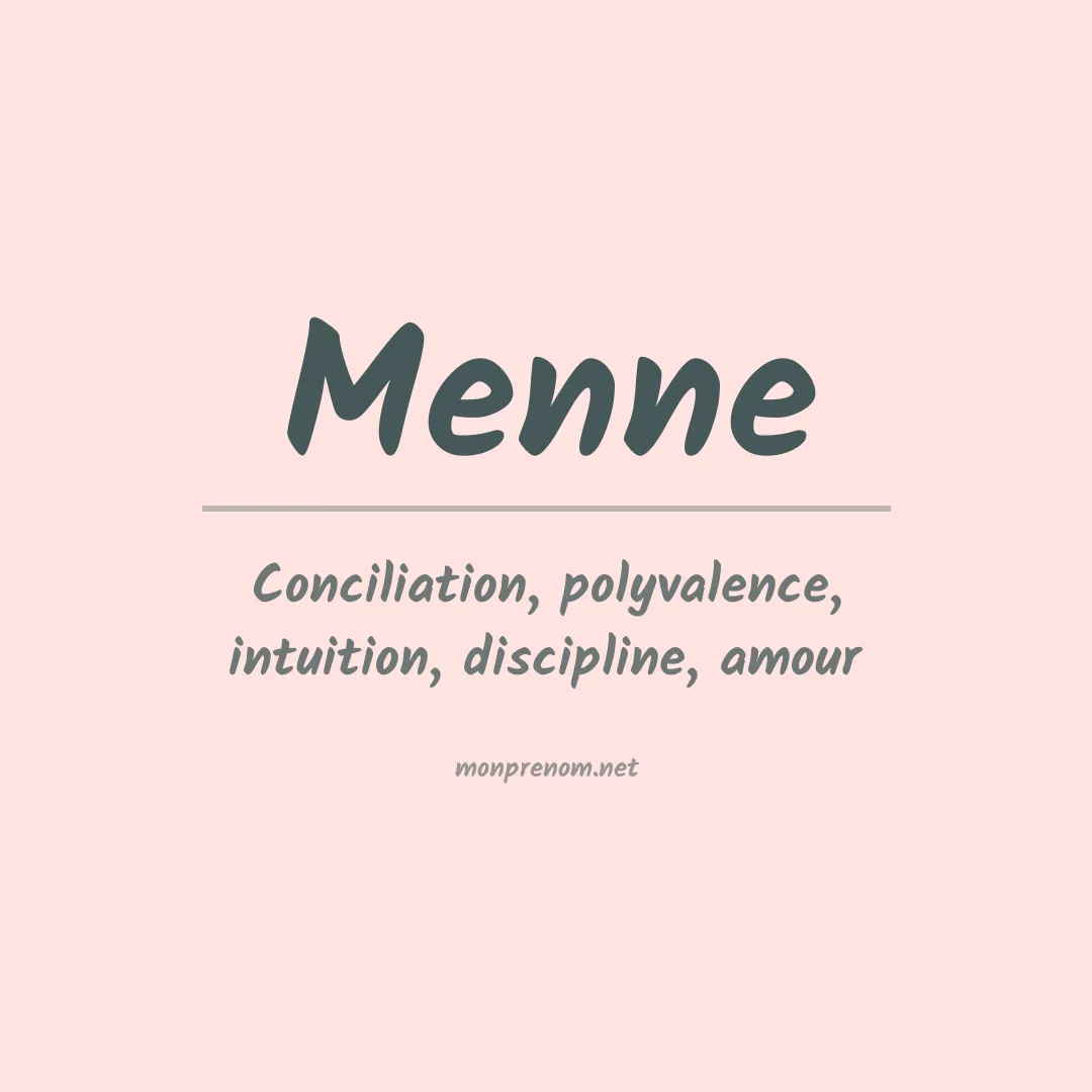 Prénom Menne