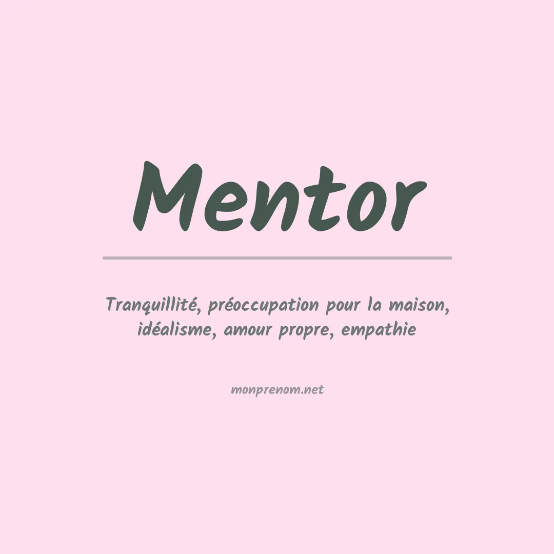 Prénom Mentor