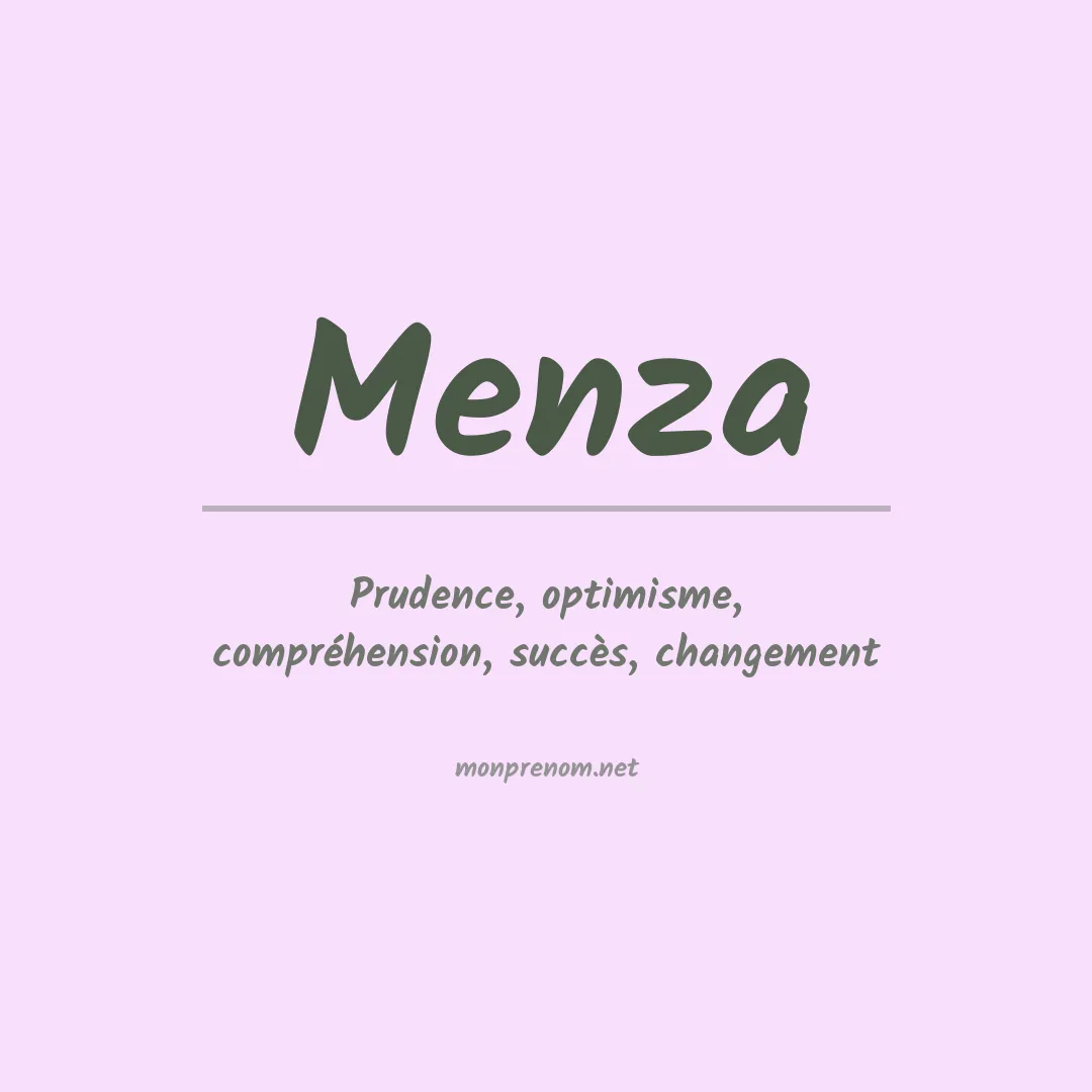 Prénom Menza