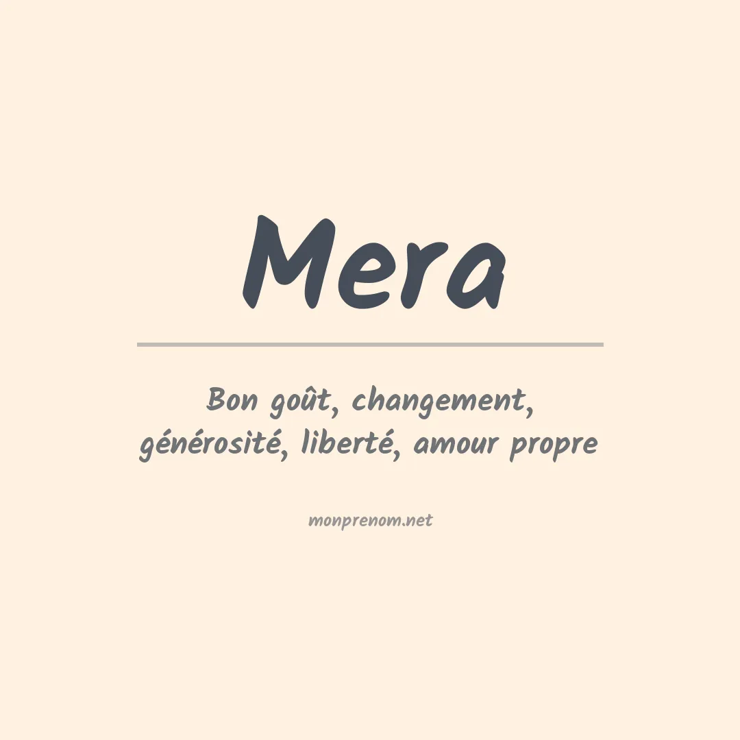 Prénom Mera